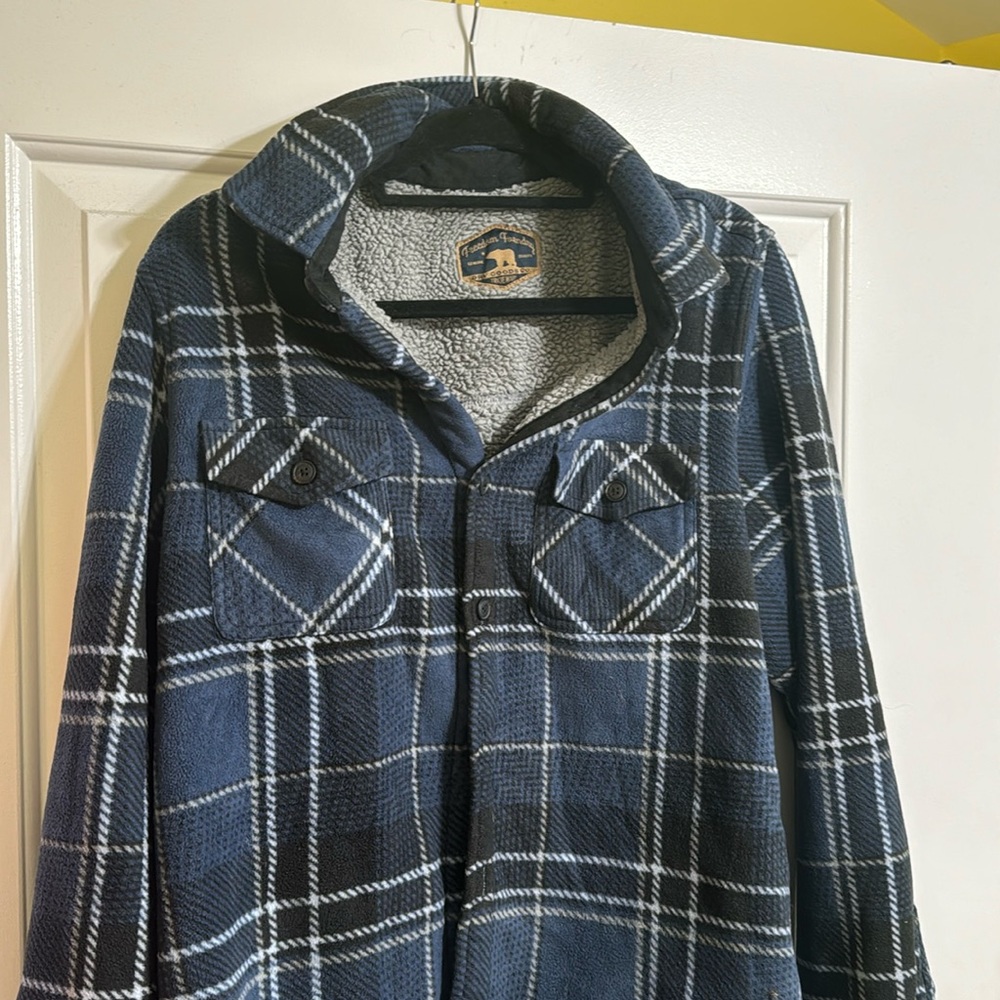 Blue Plaid Flannel Shirt